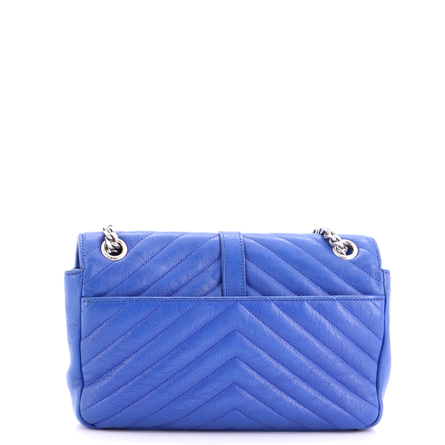 Classic Monogram Slouchy Envelope Satchel Matelasse Chevron Leather Medium