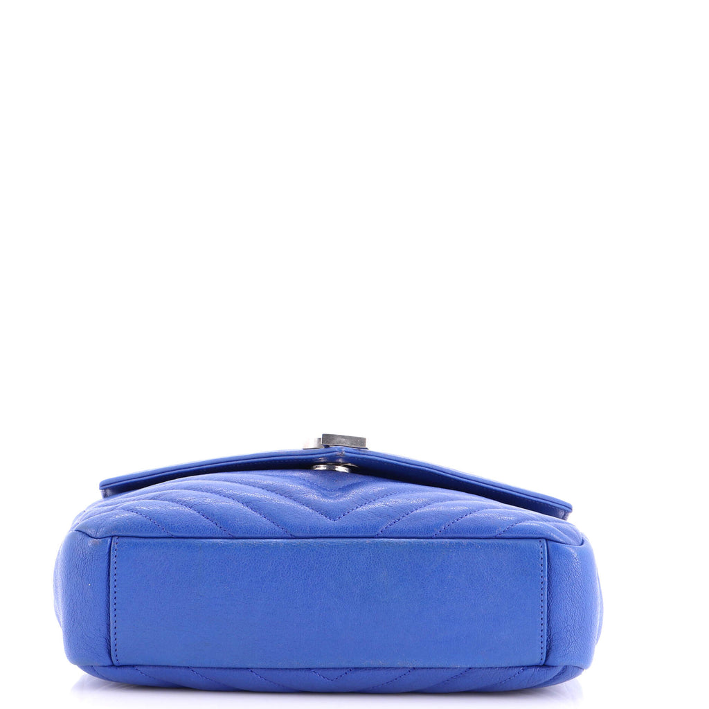 Classic Monogram Slouchy Envelope Satchel Matelasse Chevron Leather Medium