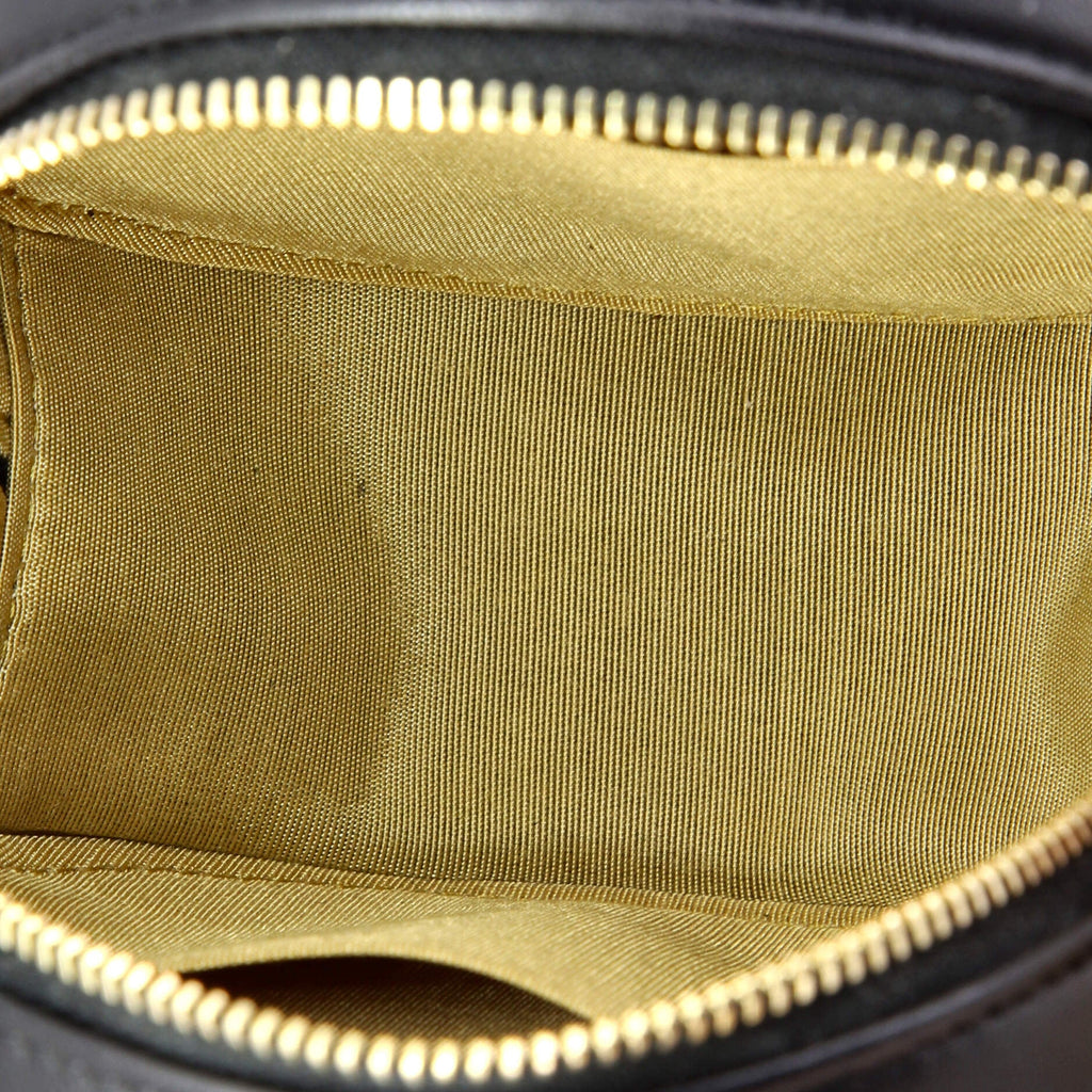 Lucky Charms Round Clutch With Chain Embellished Lambskin