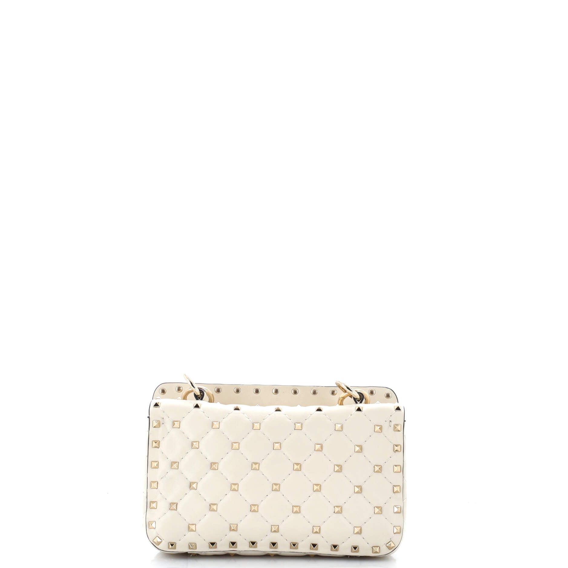 Rockstud Spike Flap Bag Quilted Leather Small