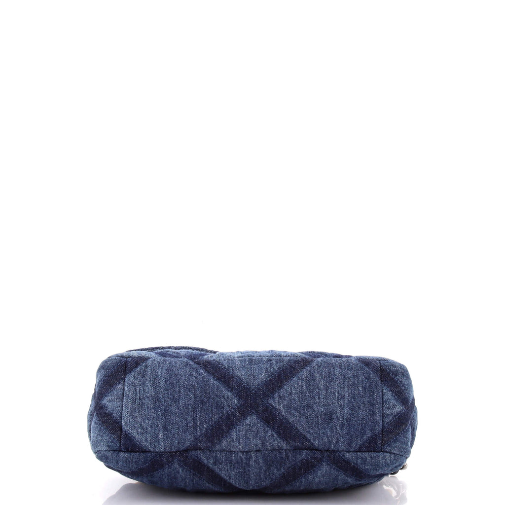 19 Flap Bag Quilted Denim Medium