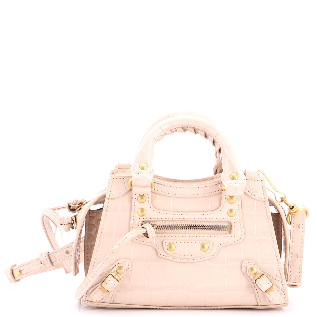 Neo Classic City Bag Crocodile Embossed Leather Nano