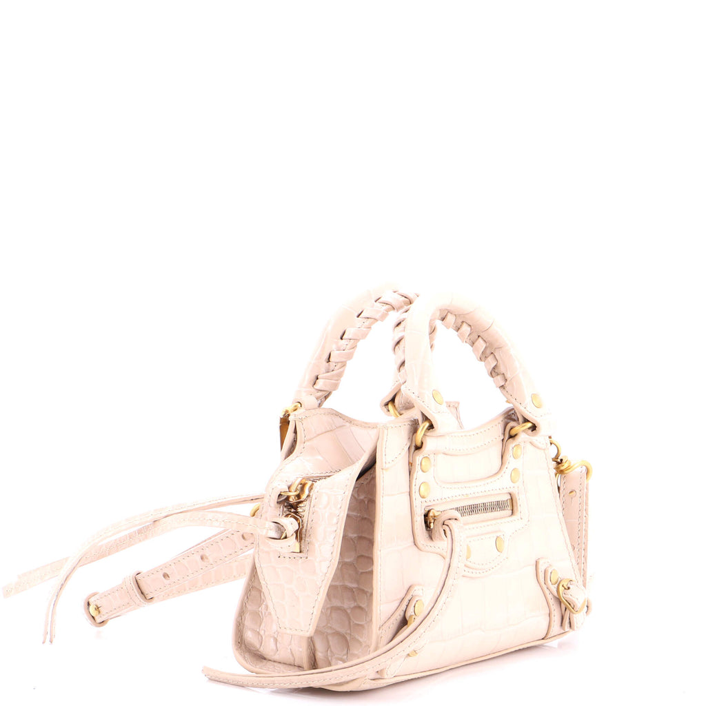 Neo Classic City Bag Crocodile Embossed Leather Nano