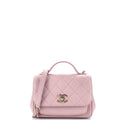 Business Affinity Flap Bag Quilted Caviar Mini