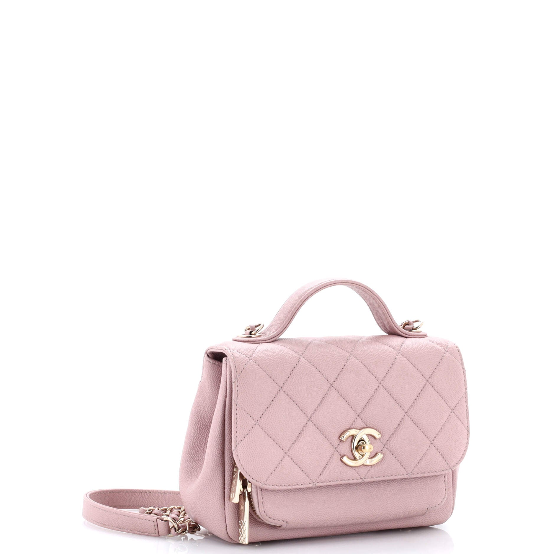 Business Affinity Flap Bag Quilted Caviar Mini