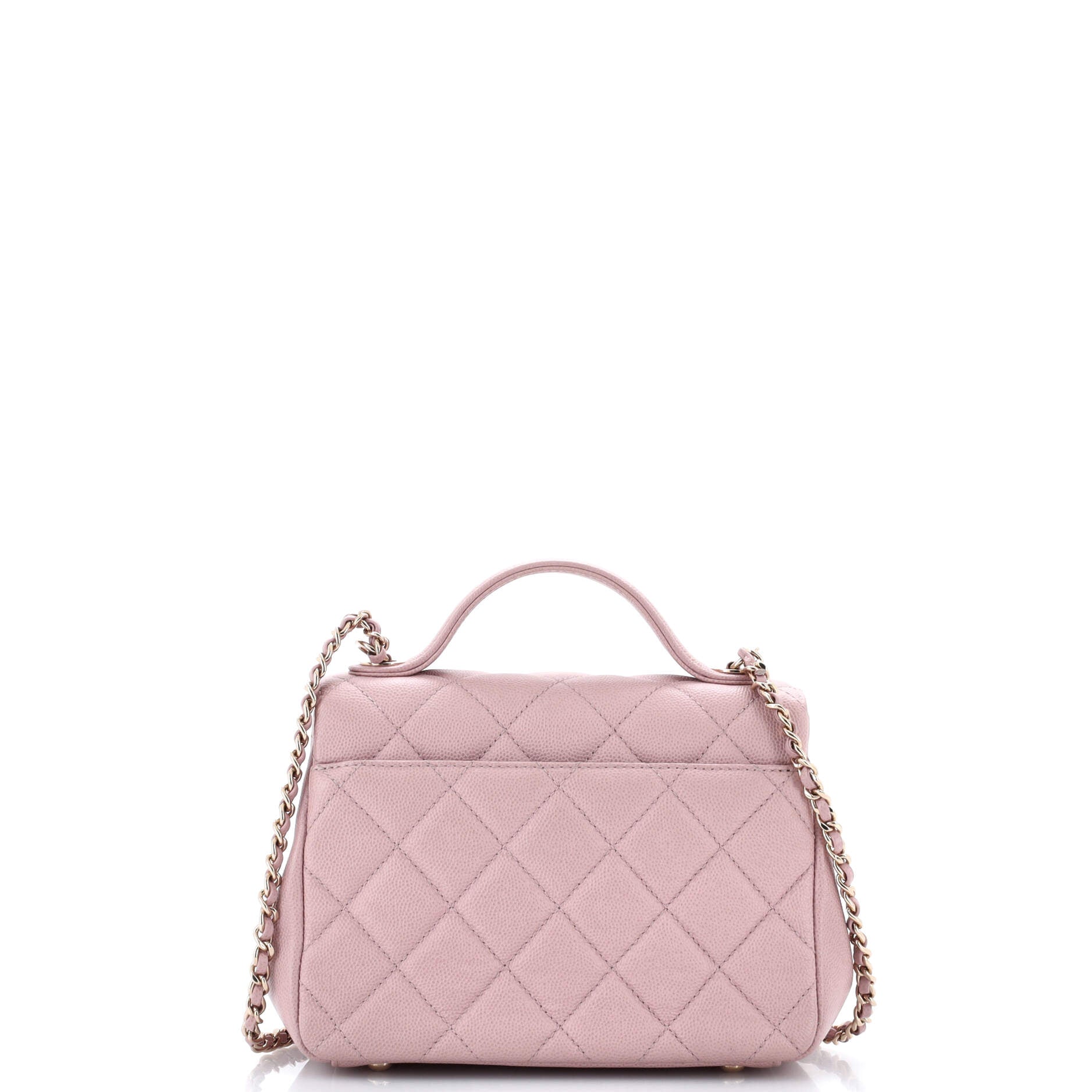 Business Affinity Flap Bag Quilted Caviar Mini