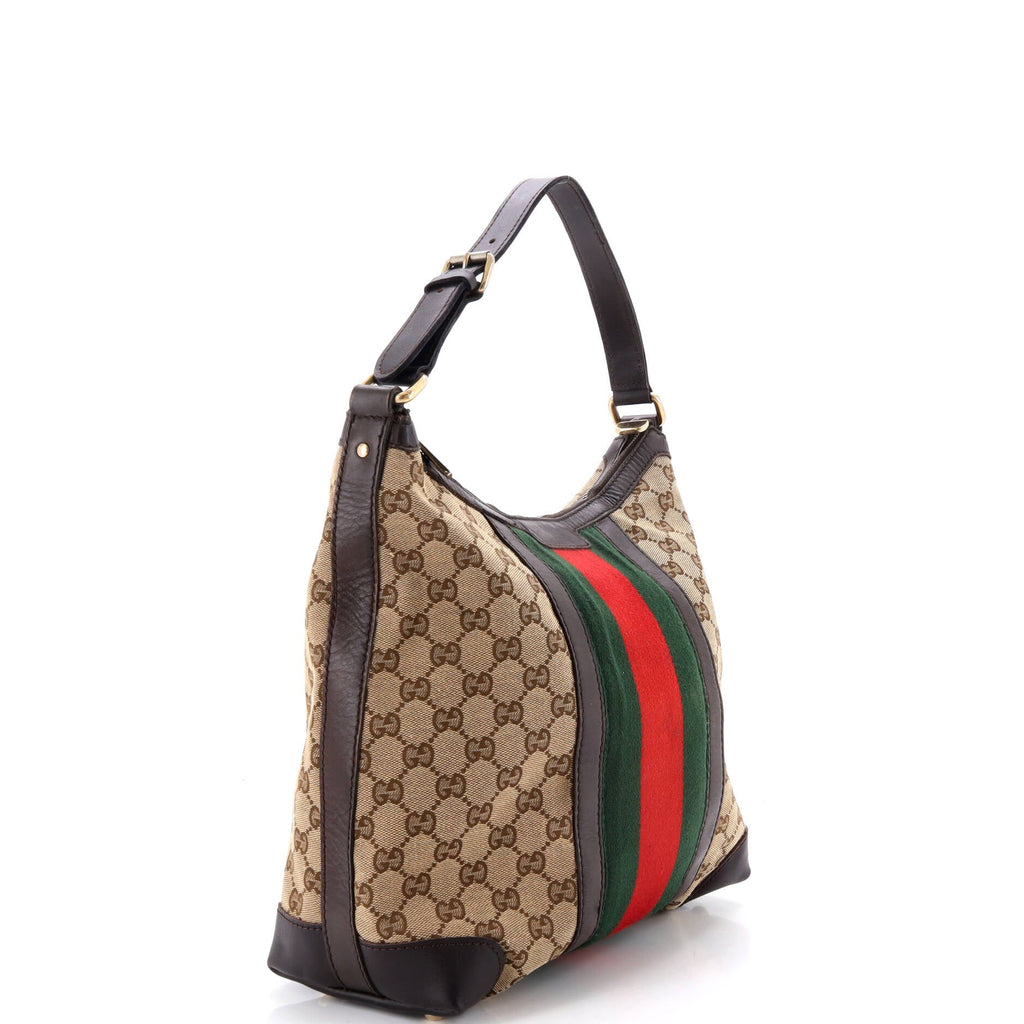 Vintage Web Hobo GG Canvas Medium