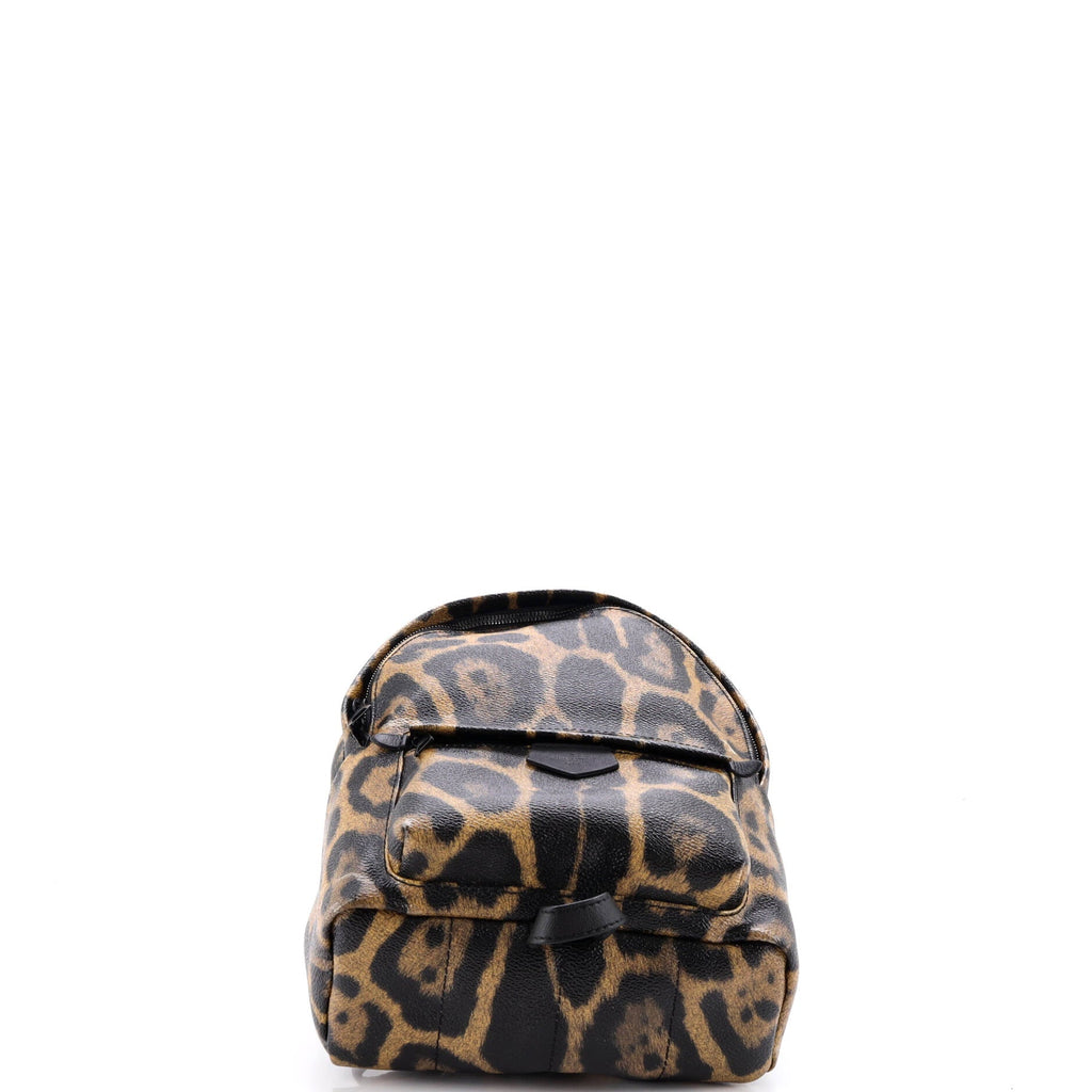 Palm Springs Backpack Wild Animal Print Canvas PM