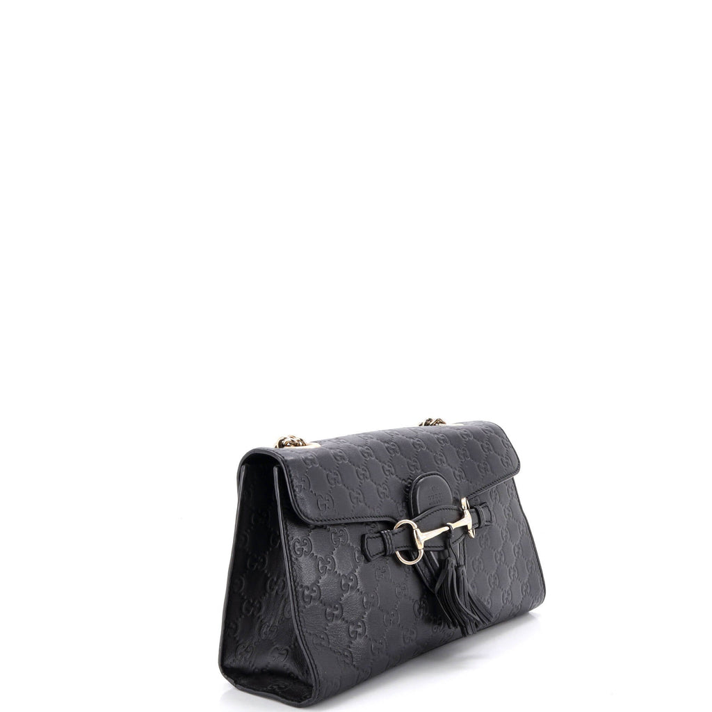 Emily Chain Flap Bag Microguccissima Leather Medium