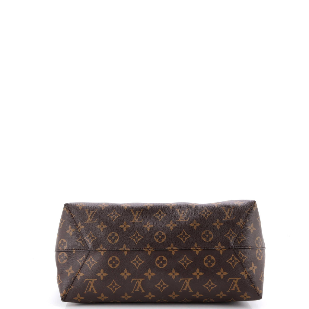 Flower Hobo Monogram Canvas with Leather