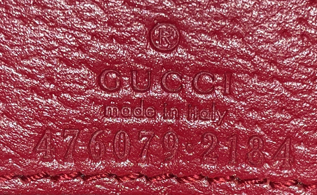 Queen Margaret Chain Wallet GG Coated Canvas Mini
