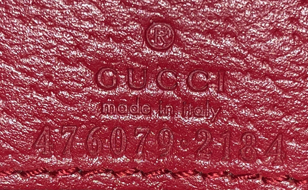 Queen Margaret Chain Wallet GG Coated Canvas Mini