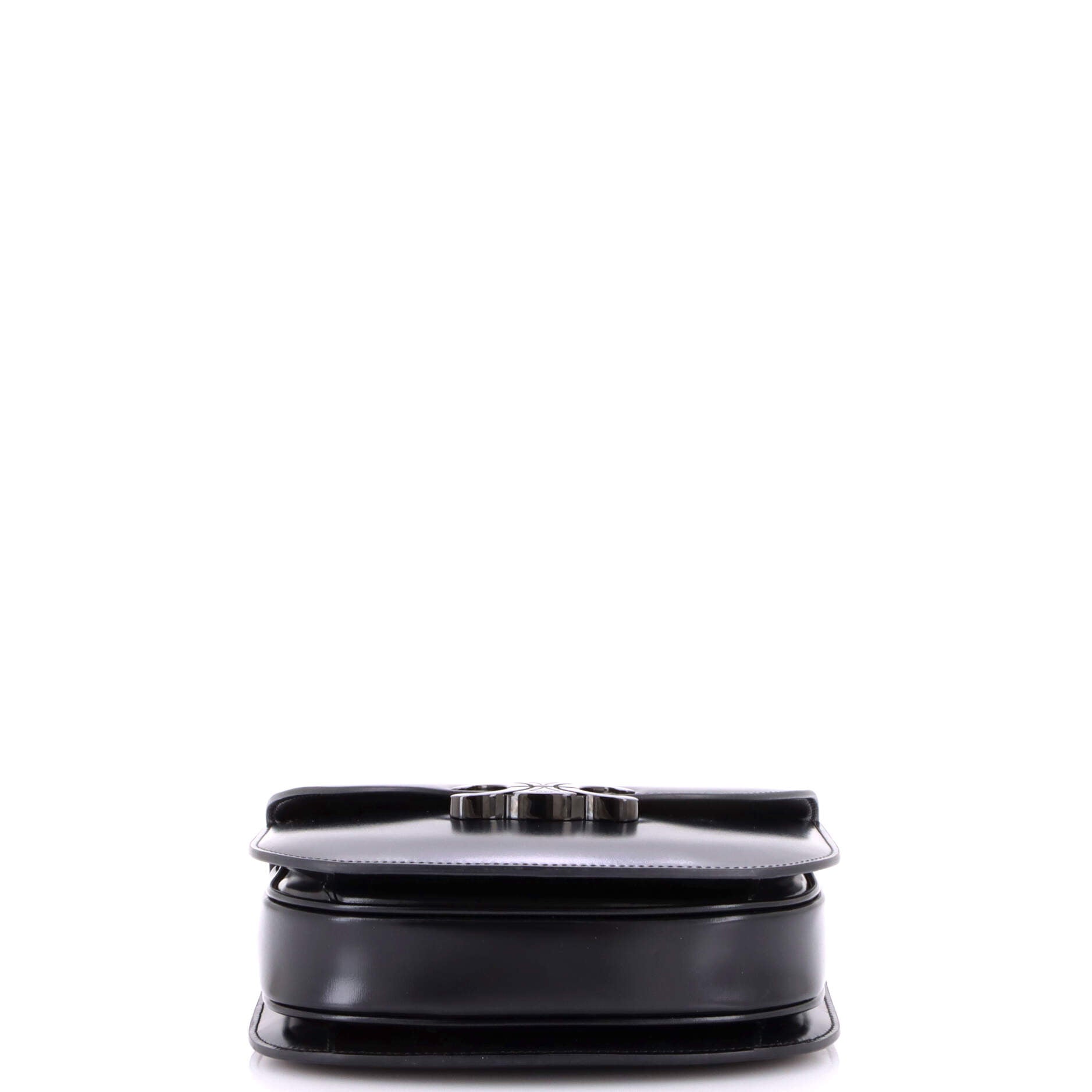 Triomphe Besace Clea Chain Flap Bag Leather