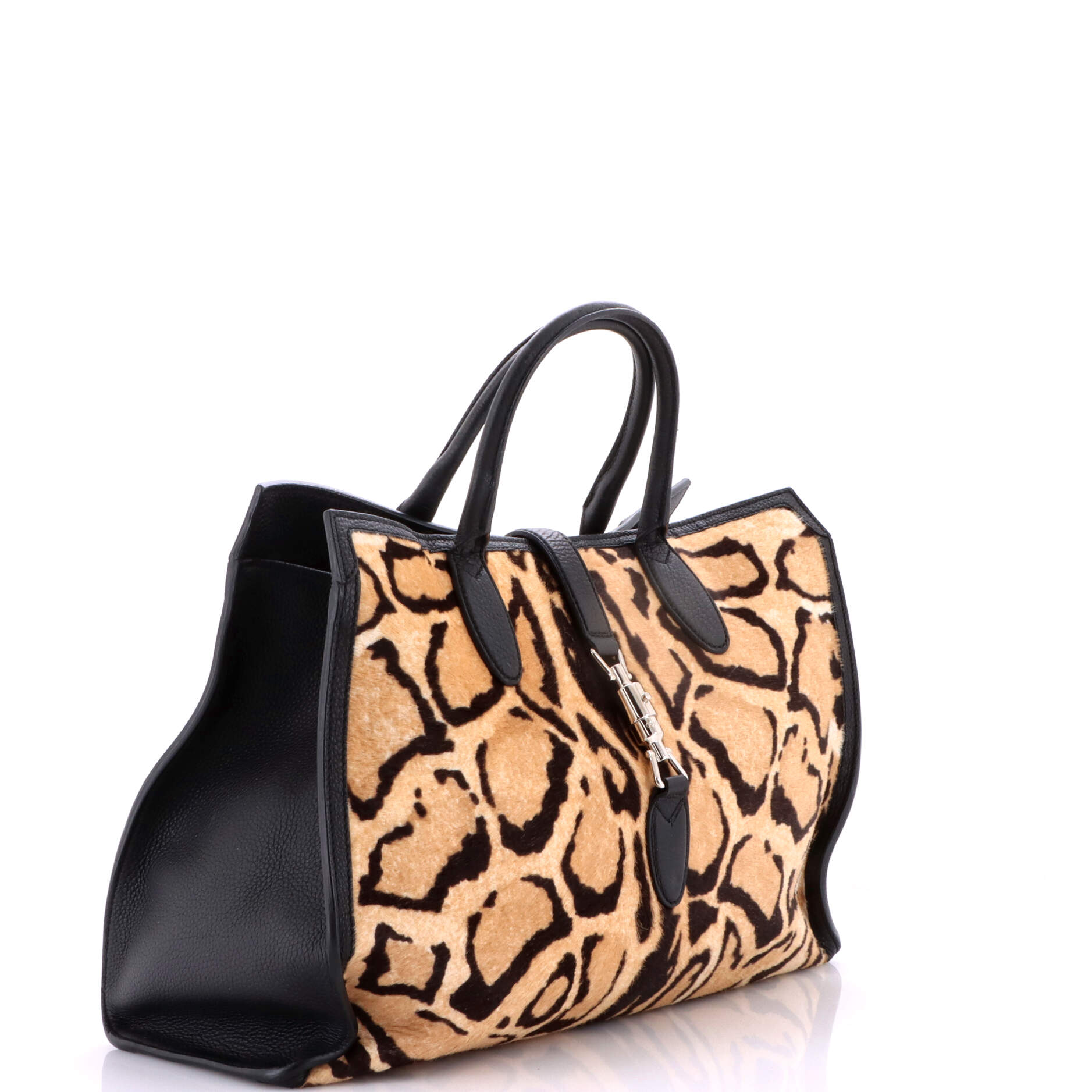 Jackie Soft Tote Printed Calf Hair Large