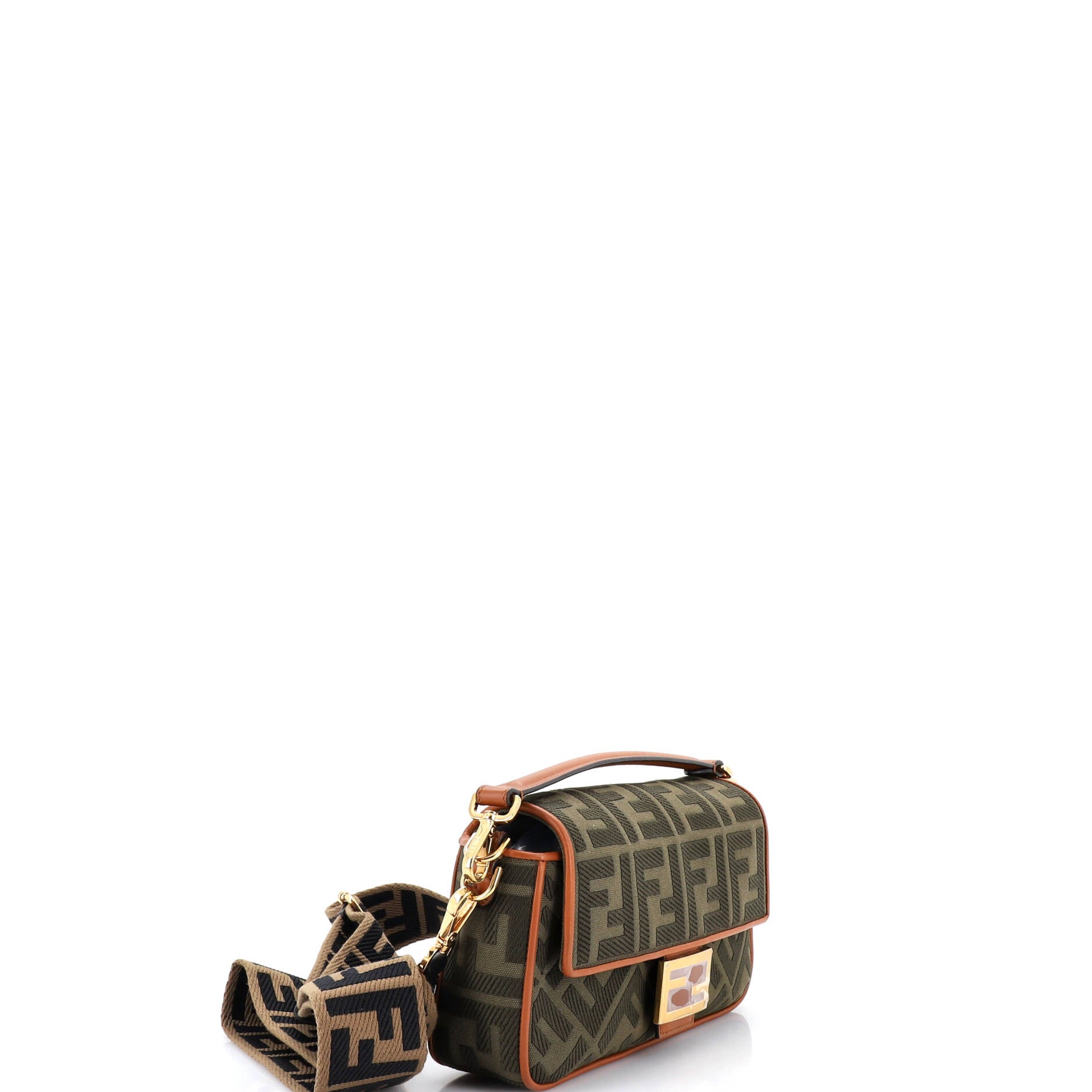 Baguette NM Bag Zucca Embroidered Canvas Medium