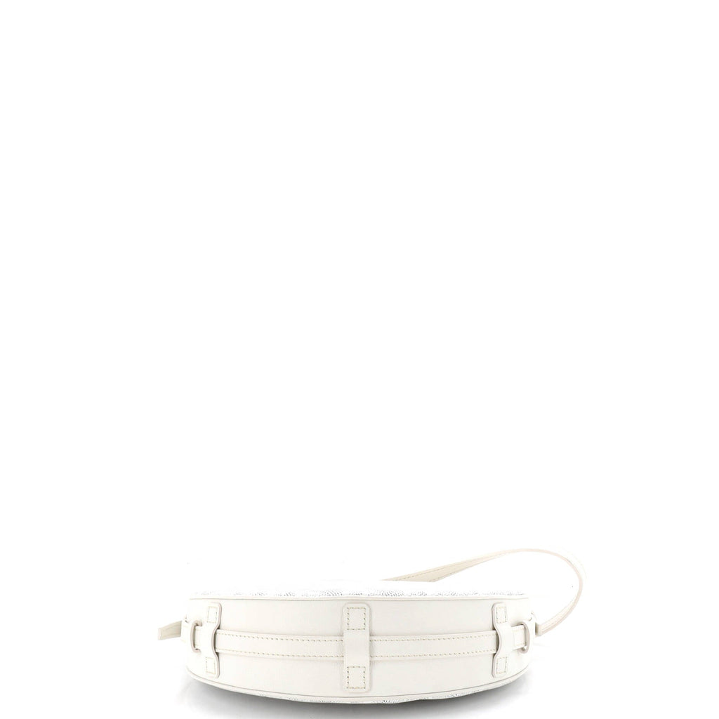 Hirondelle Shoulder Bag Coated Canvas and Leather