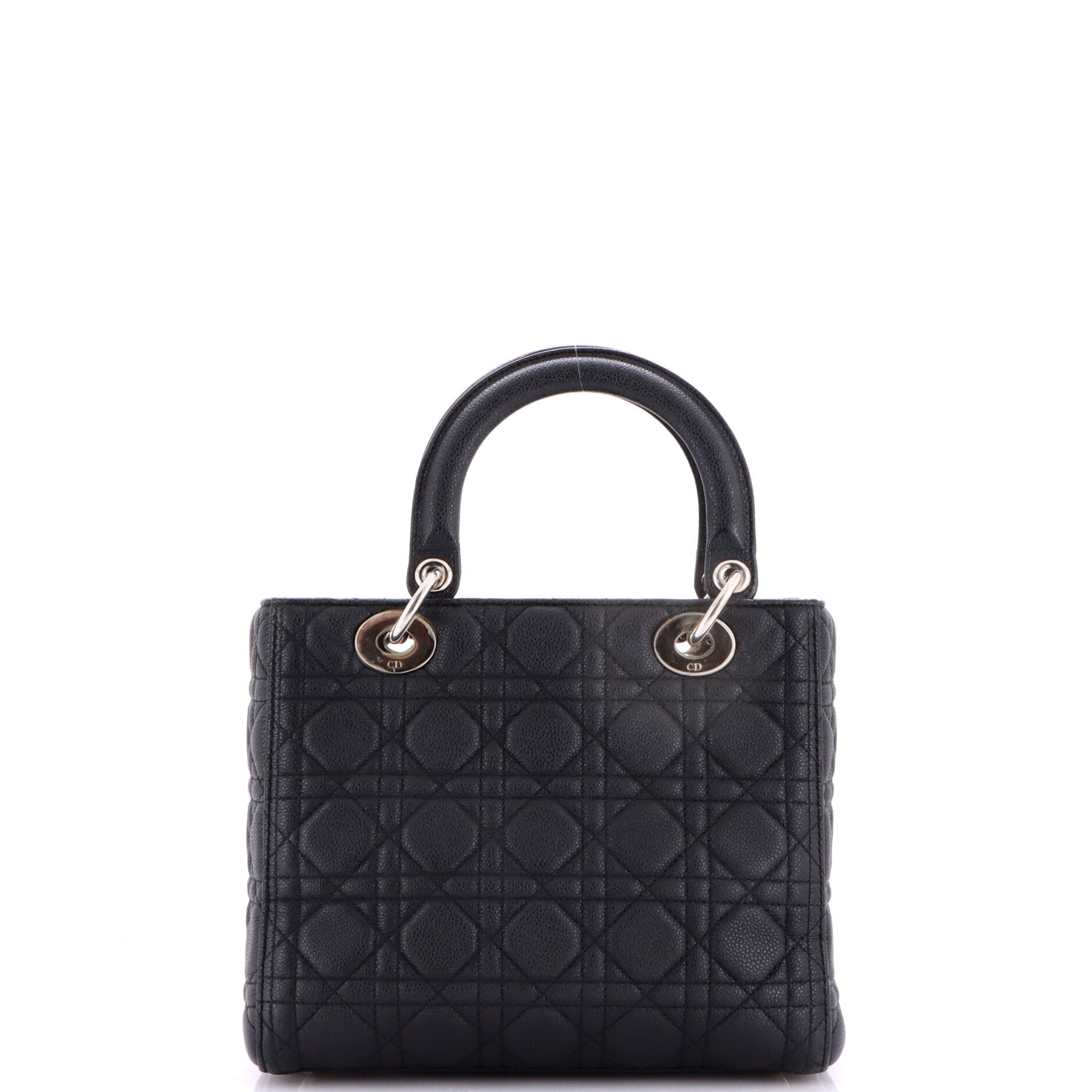 Lady Dior Bag Cannage Quilt Grained Calfskin Medium