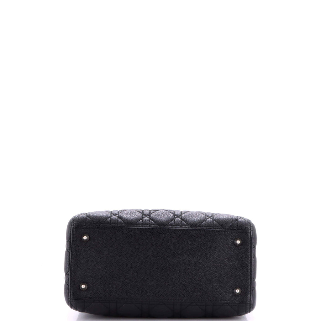 Lady Dior Bag Cannage Quilt Grained Calfskin Medium