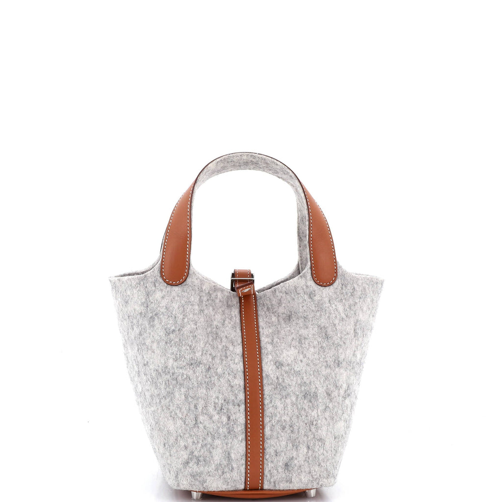 Picotin Lock Bag Felt with Leather PM