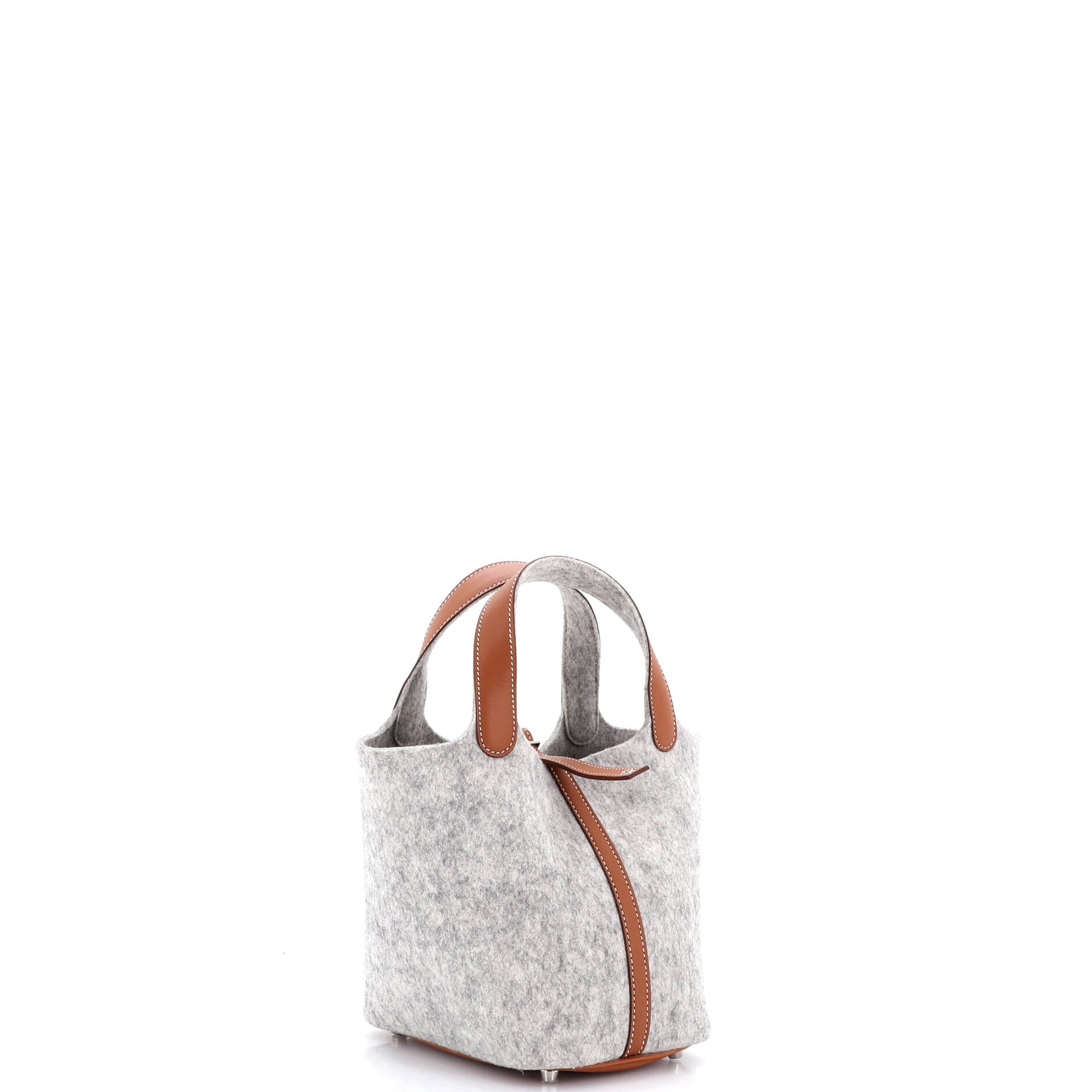 Picotin Lock Bag Felt with Leather PM