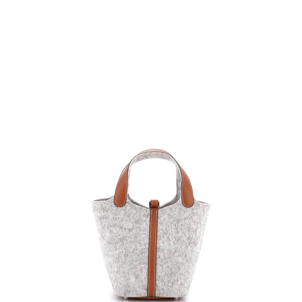 Picotin Lock Bag Felt with Leather PM