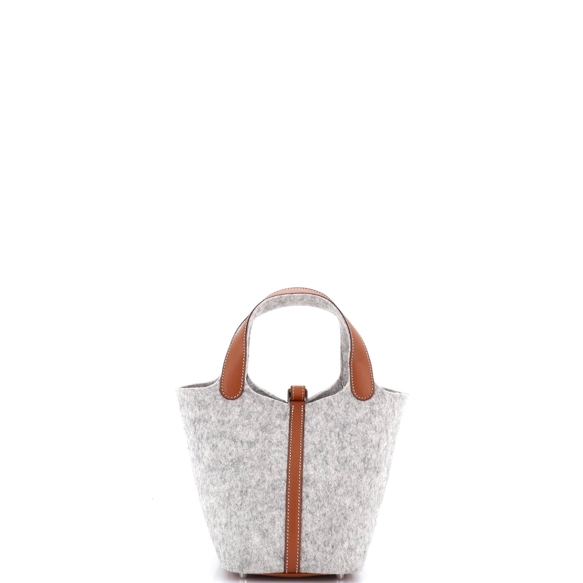 Picotin Lock Bag Felt with Leather PM