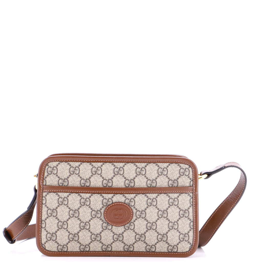 Interlocking G Patch Camera Bag GG Coated Canvas Mini