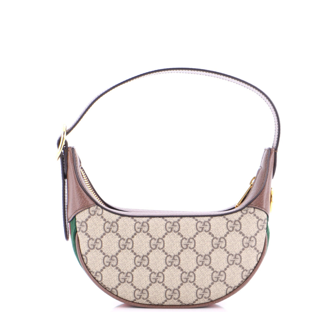 Ophidia Half Moon Bag GG Coated Canvas Mini
