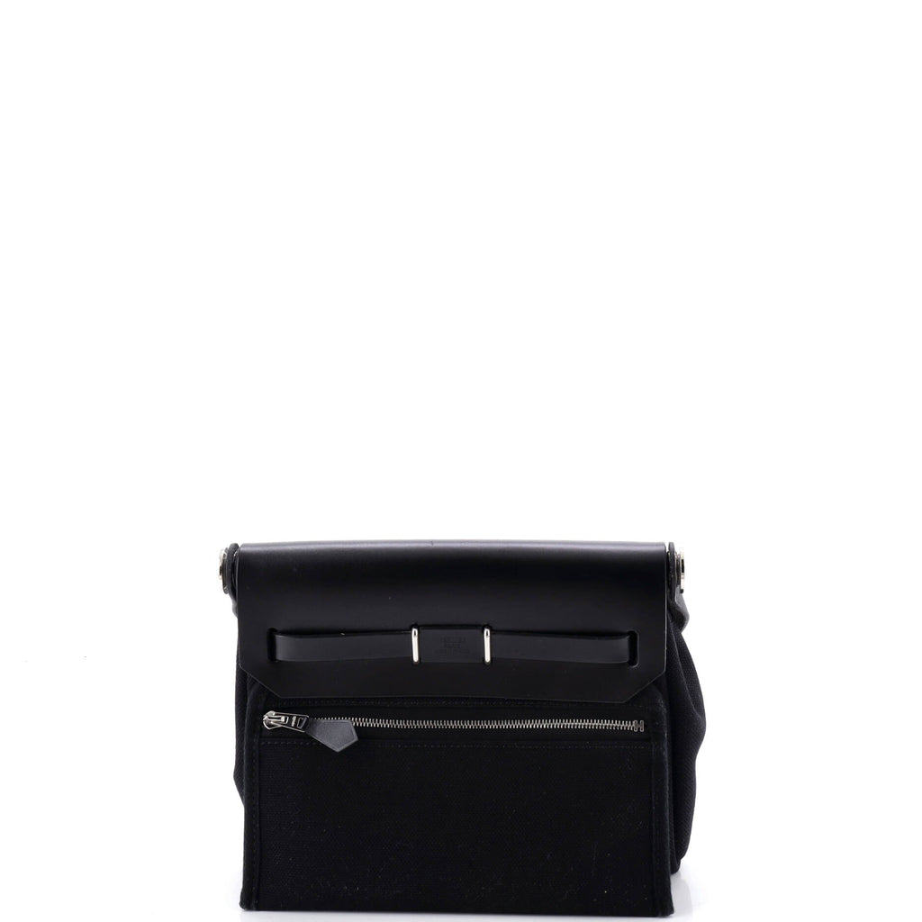 Herbag Zip Toile and Leather 20