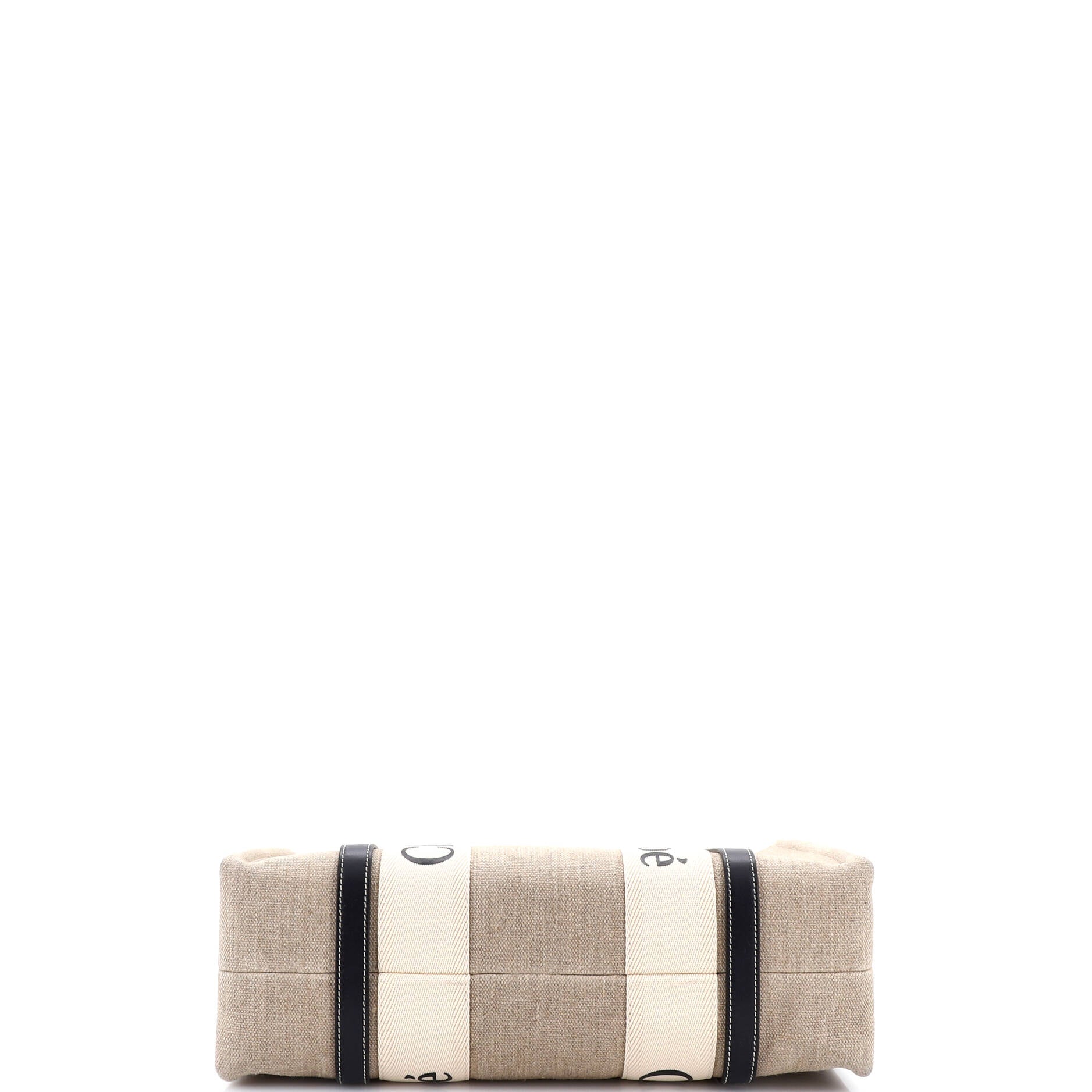 Woody Tote Canvas with Leather Medium