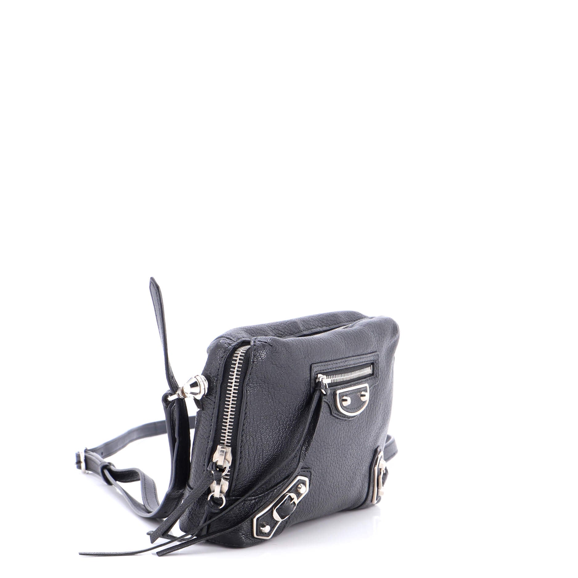 Classic Studs Chain Reporter Crossbody Bag Leather XS