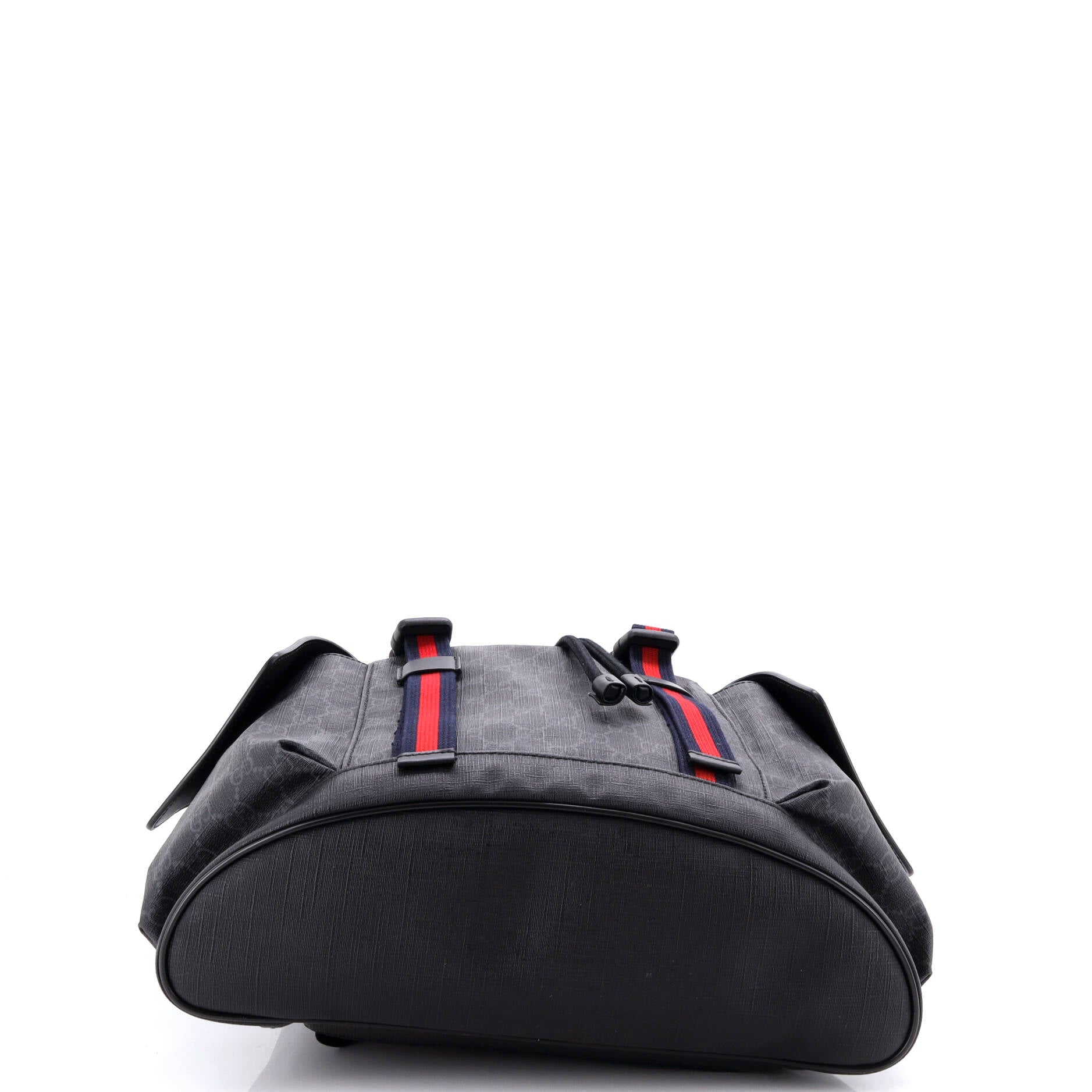 Double Pocket Buckle Backpack GG Coated Canvas Large