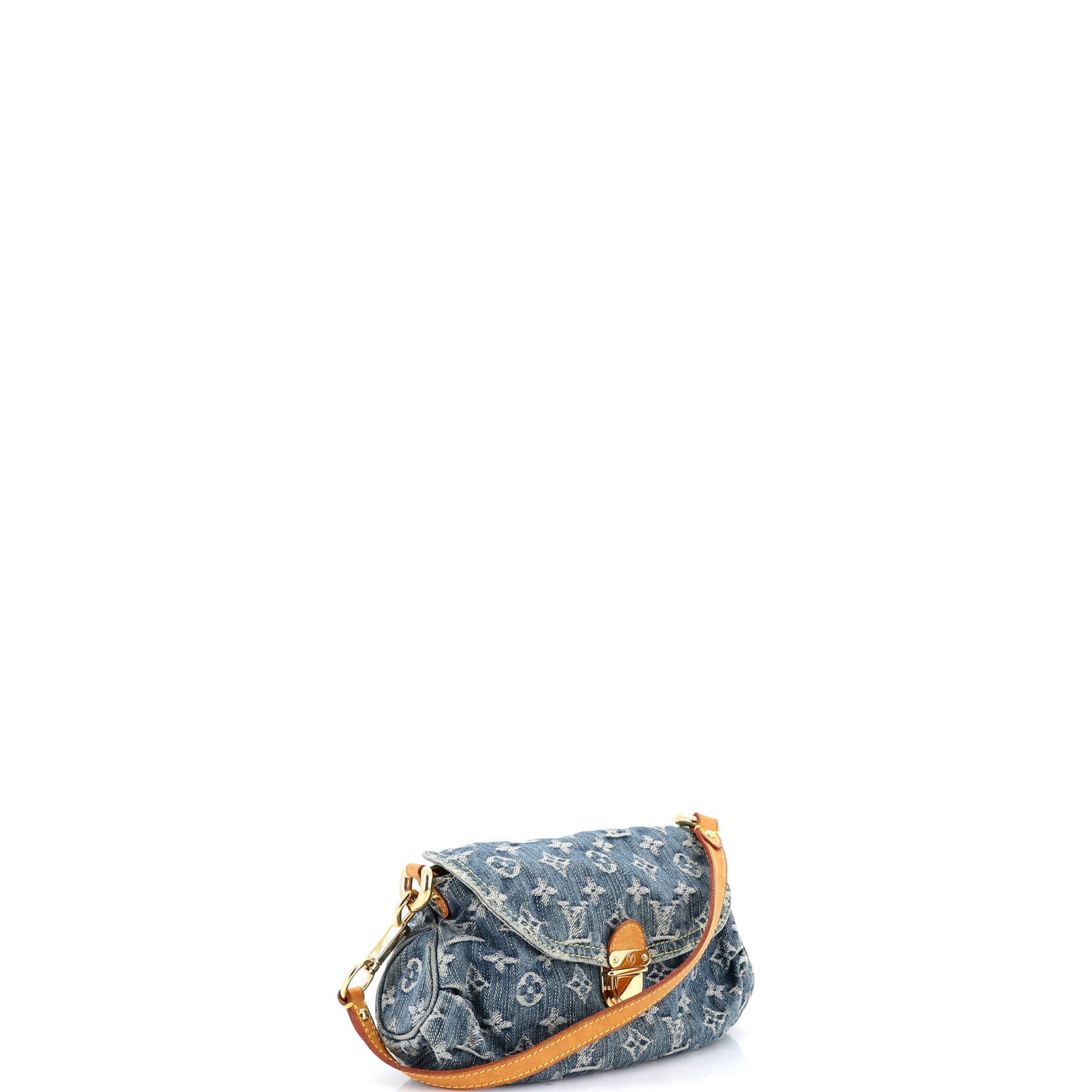 Pleaty Handbag Denim Mini