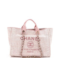 Deauville Tote Raffia with Glitter Detail Medium