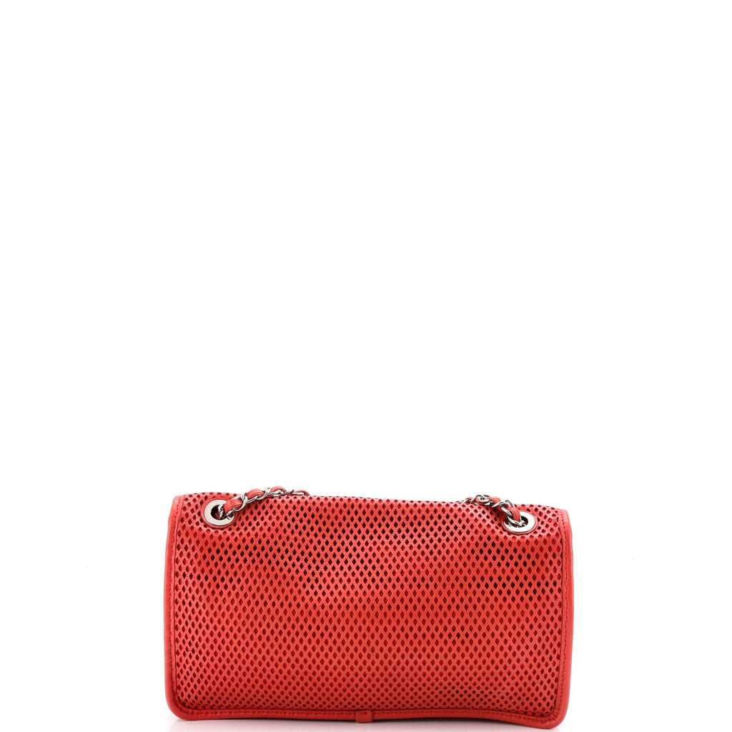 Up In The Air Flap Bag Perforated Leather Medium