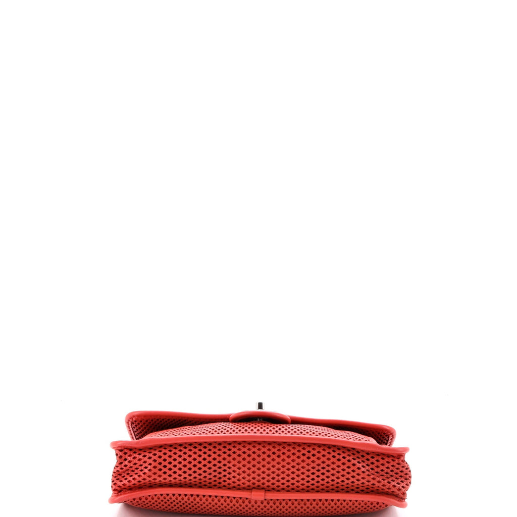Up In The Air Flap Bag Perforated Leather Medium