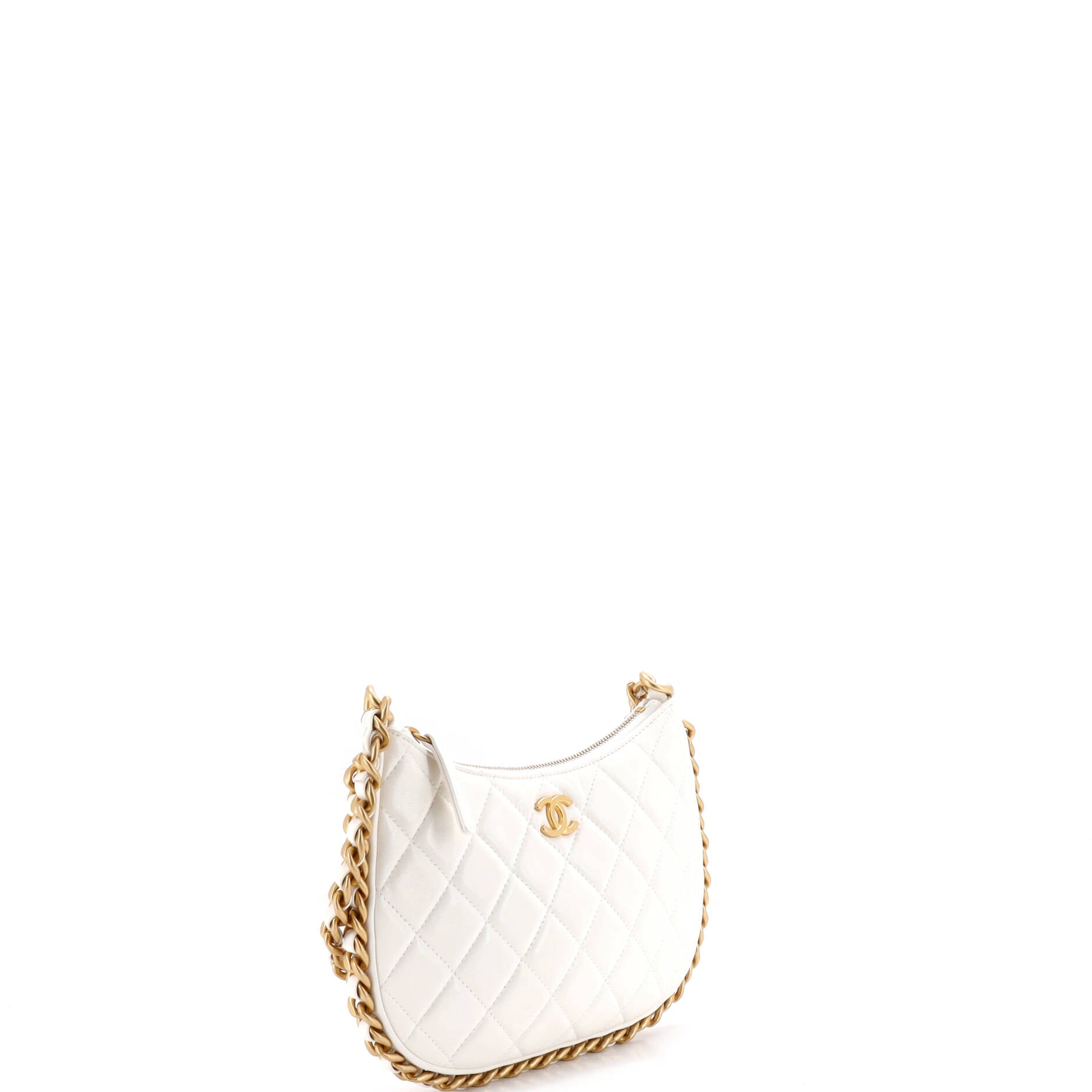 CC Chain Around Hobo Quilted Lambskin