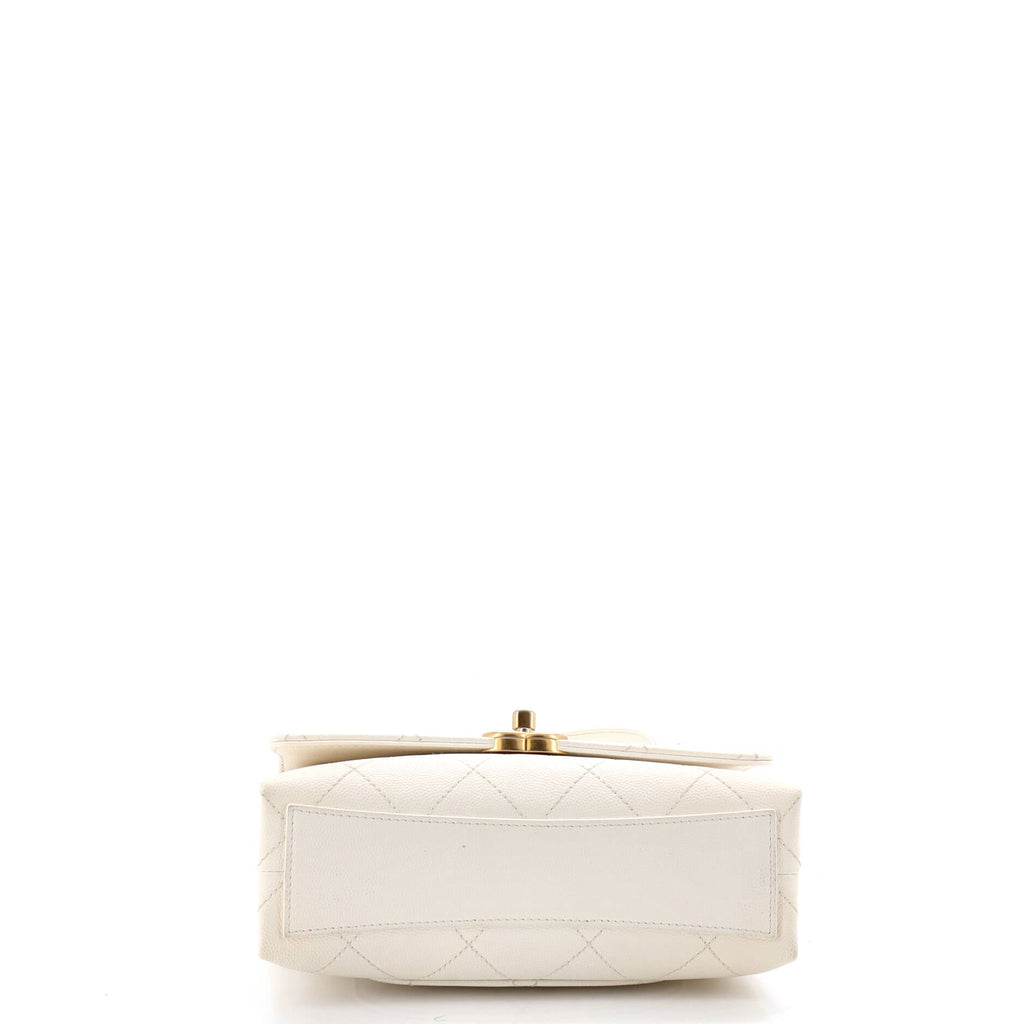 Bracelet On Chain Flap Bag Quilted Caviar Mini