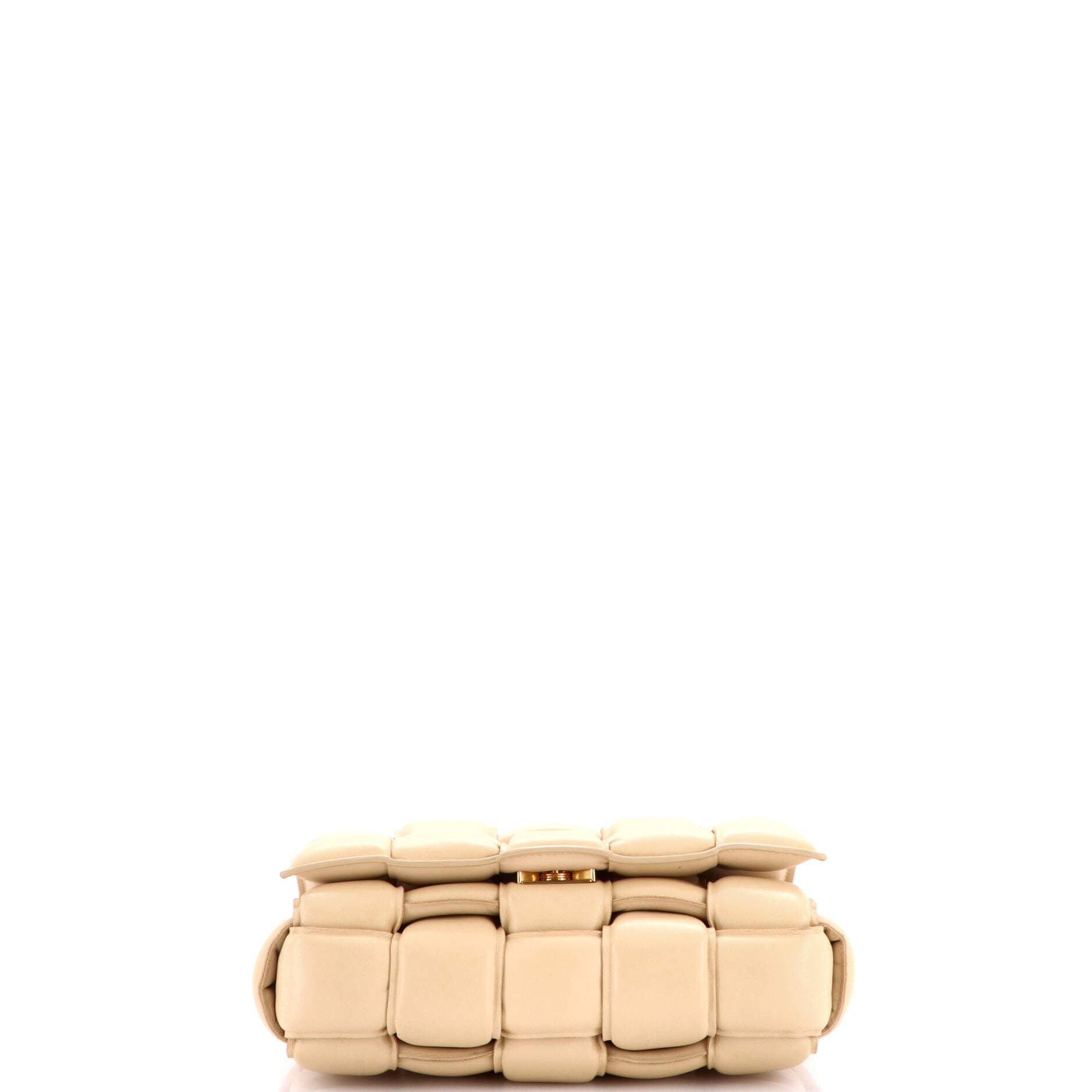 Cassette Chain Crossbody Bag Padded Maxi Intrecciato Leather
