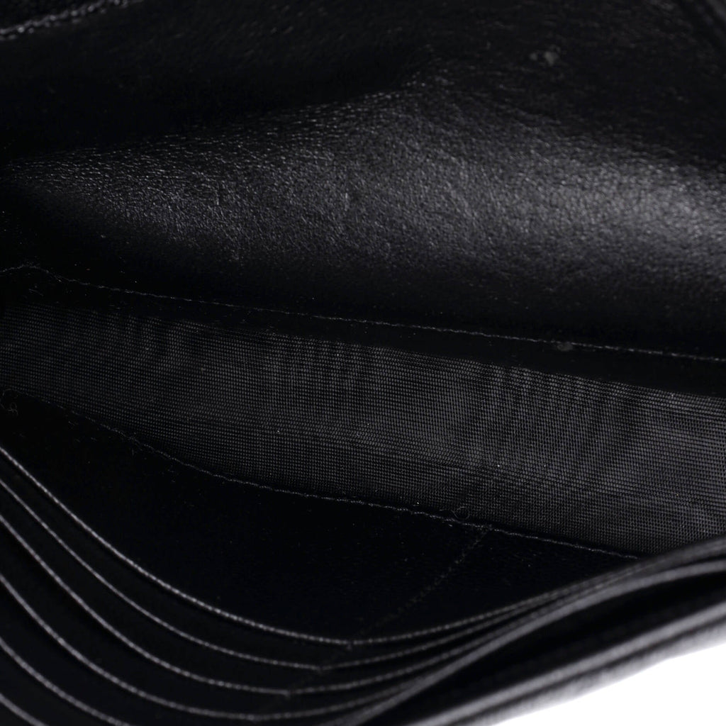 Classic Monogram Wallet on Chain Matelasse Chevron Leather Medium