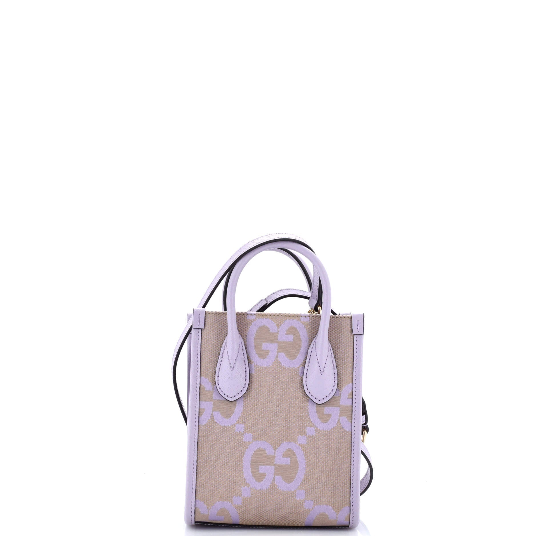 Vertical Tote Jumbo GG Canvas Mini