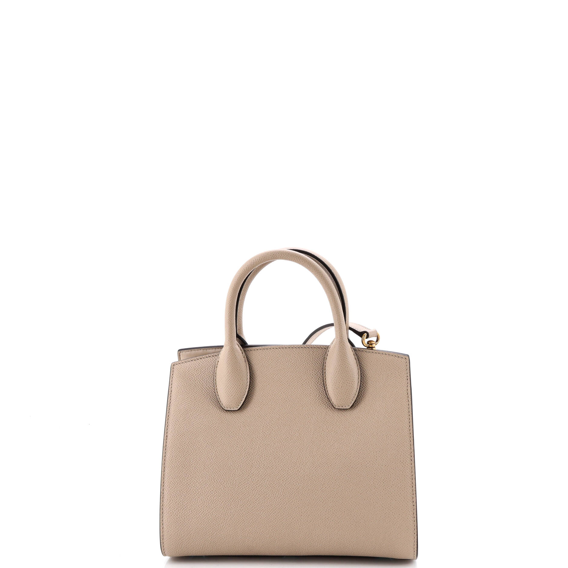 Studio Top Handle Box Bag Leather Small