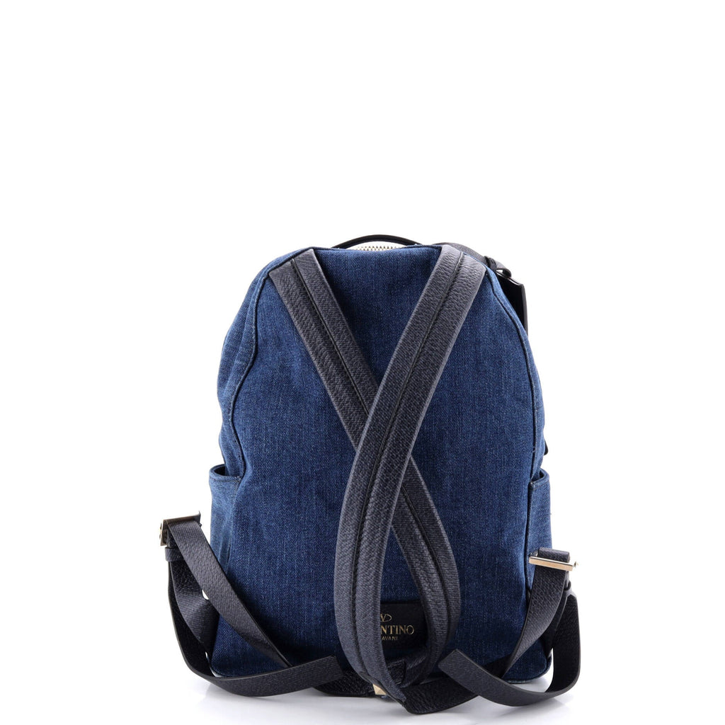 Backpack Denim with Butterfly Applique Medium