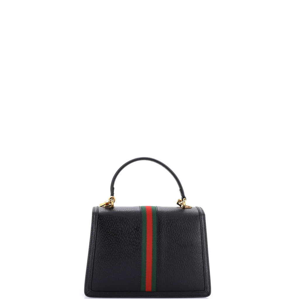 Ophidia Flap Top Handle Bag Leather Small