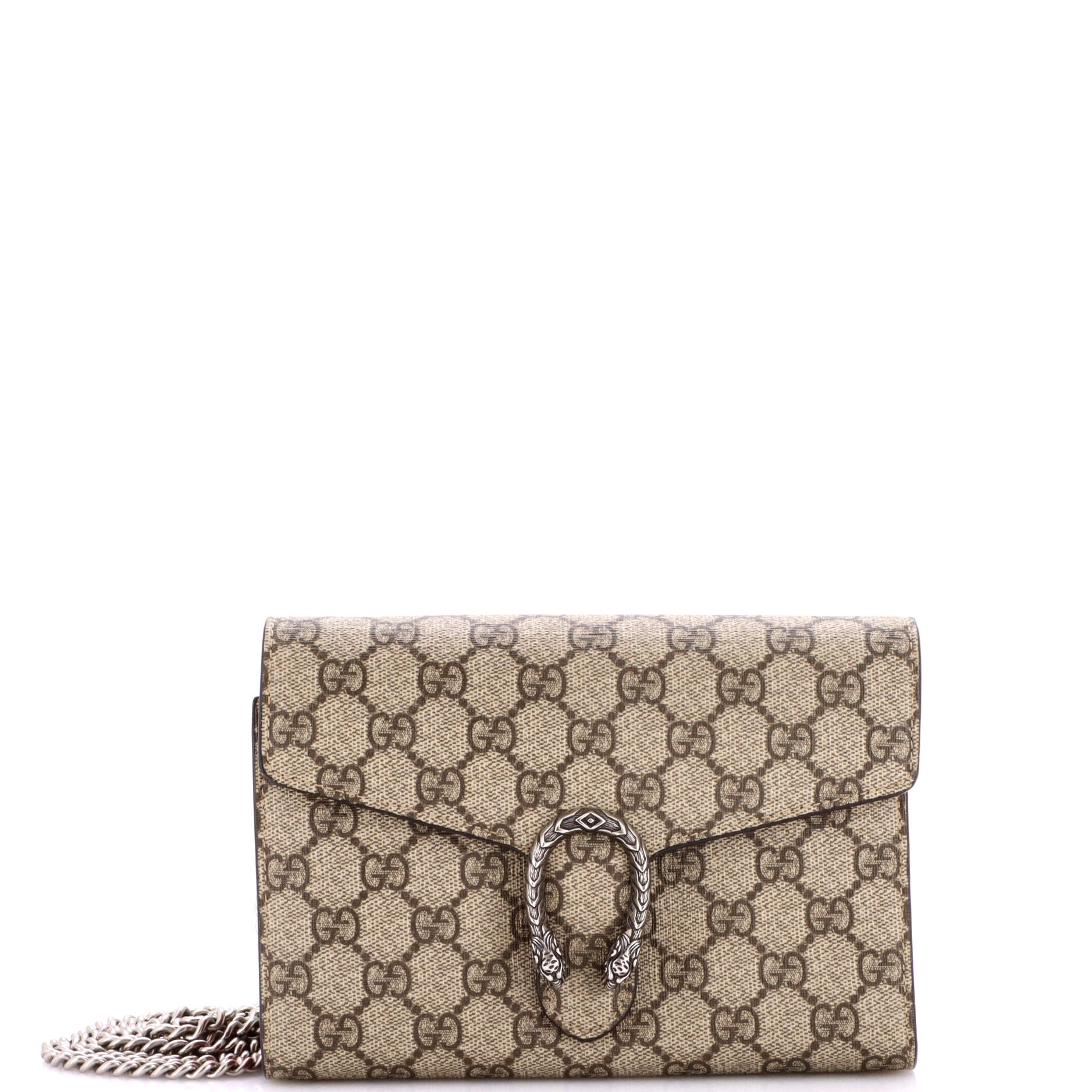 Dionysus Chain Wallet GG Coated Canvas Small