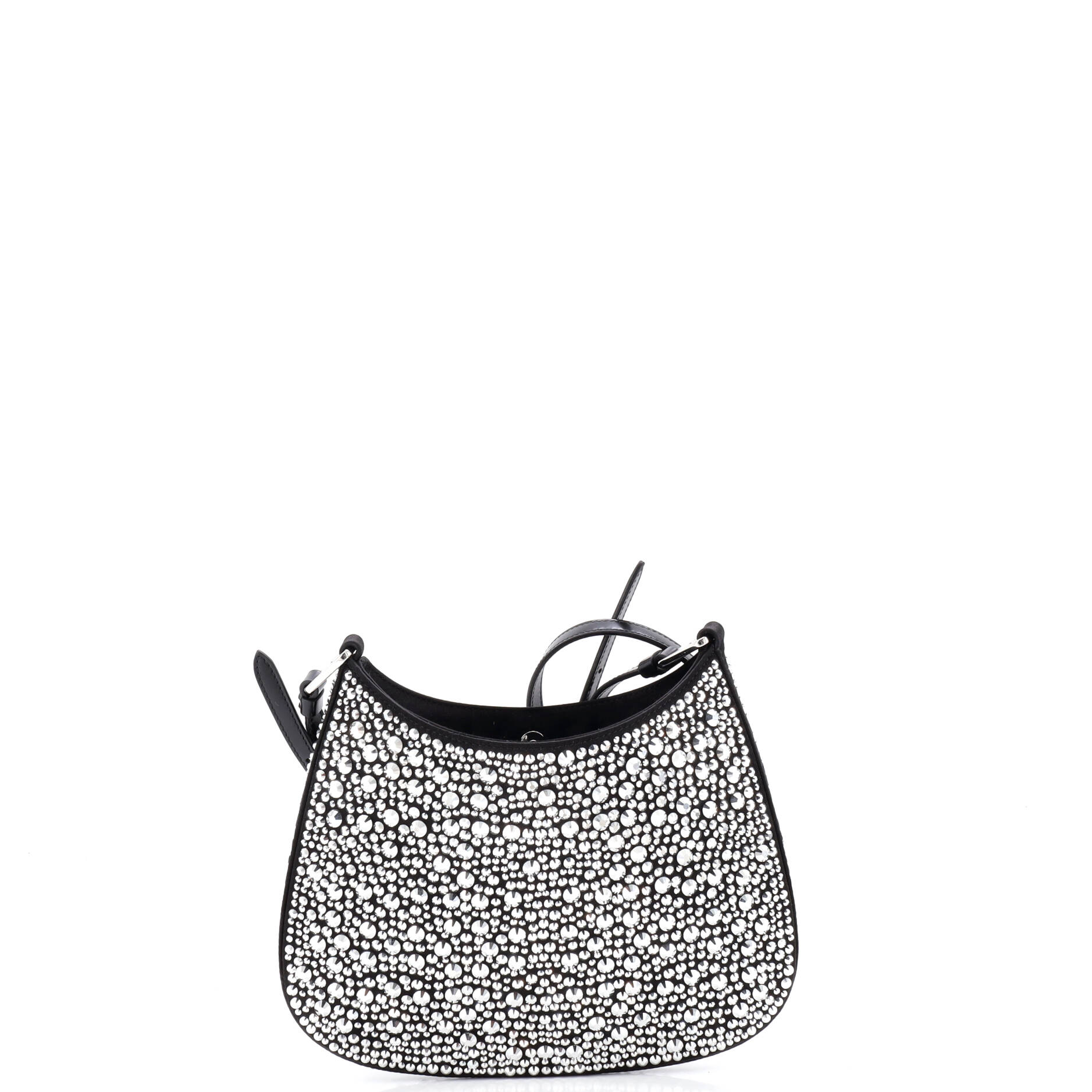 Cleo Shoulder Bag Crystal Embellished Satin Small