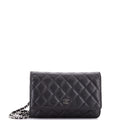 Wallet on Chain Quilted Caviar