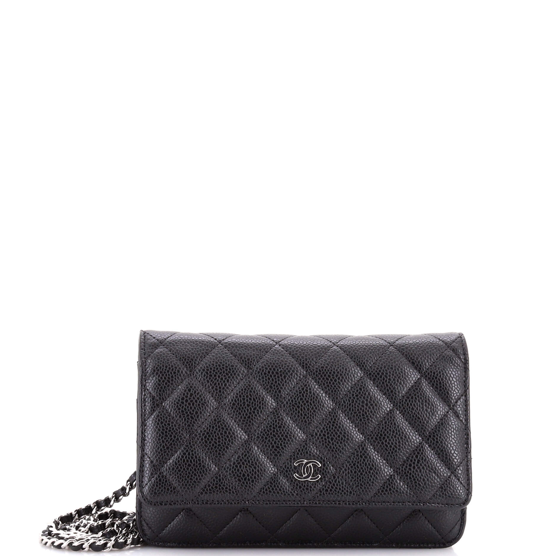 Wallet on Chain Quilted Caviar