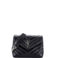 Loulou Shoulder Bag Matelasse Chevron Leather Small