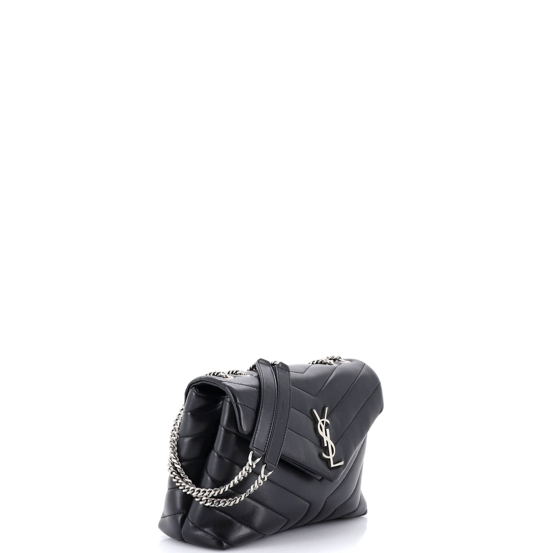 Loulou Shoulder Bag Matelasse Chevron Leather Small